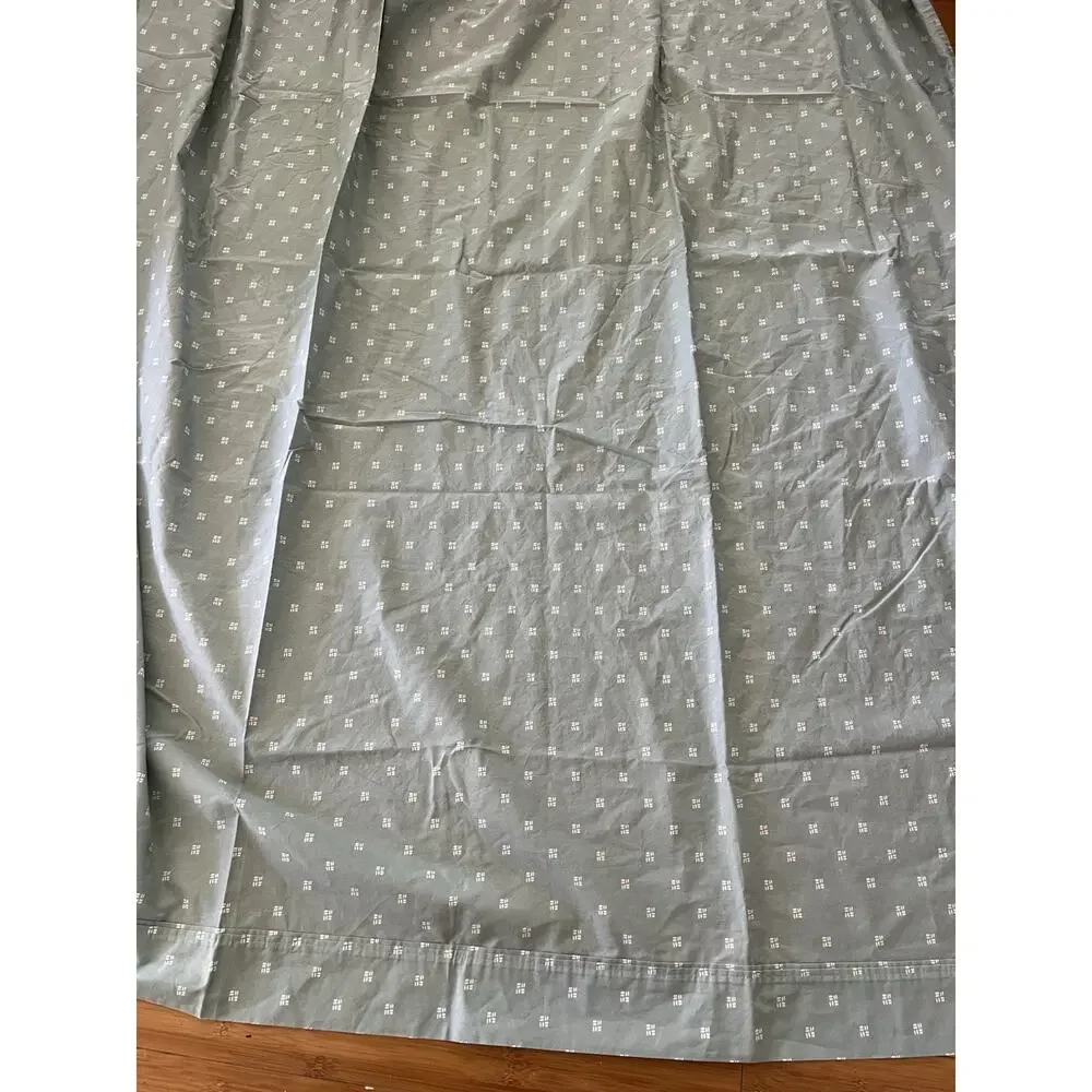 Queen SIZE Flat Sheet Performance 100% Organic Cotton Threshold Sage Green